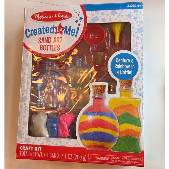 Melissa & Doug Created by Me Sand Art Bottles Craft Kit NIB Christmas Gift - Picture 1 of 5